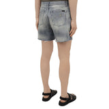 Saint Laurent Denim Destroyed California Shorts - Men