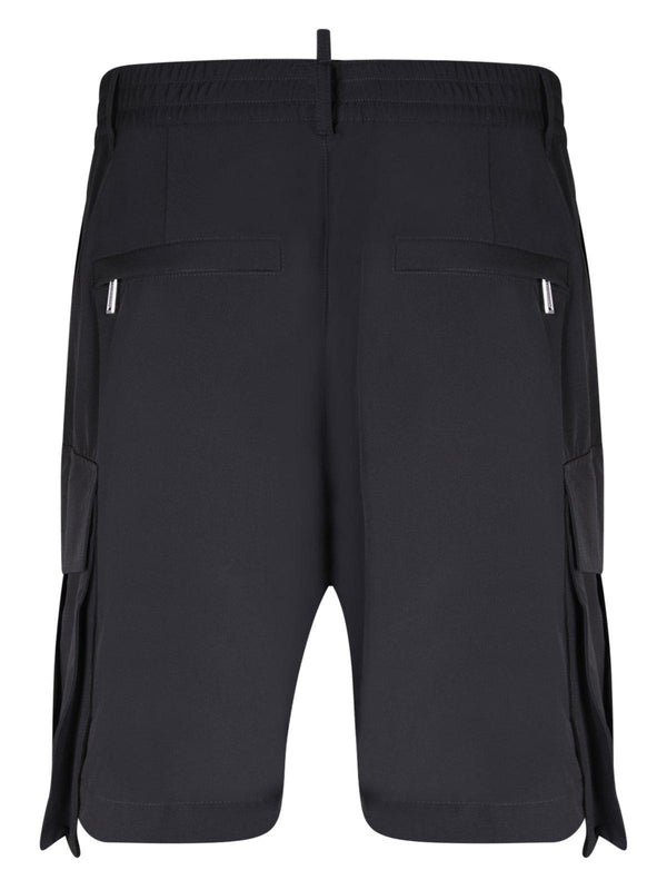 Elasticated-waistband Knee-length Cargo Shorts Dsquared2 - Men