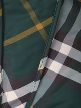 Burberry Shield S24 Check Green Backpack - Men