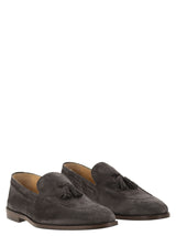 Brunello Cucinelli Suede Moccasins With Tassels - Men