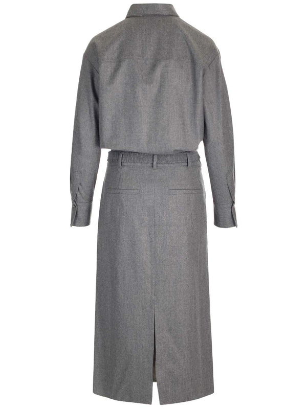 Brunello Cucinelli Midi Shirt Dress - Women