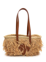 Palm Angels Drawstring Raffia Basket Bag - Women