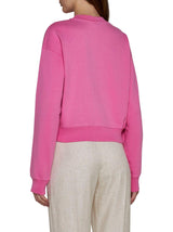 Jacquemus Logo Patch Cropped Sweatshirt - Women