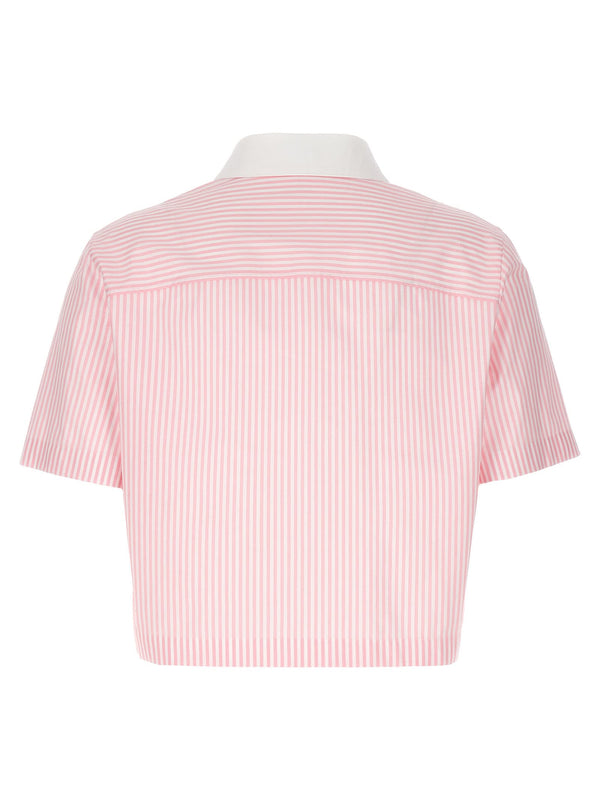 Versace Striped Cropped Shirt - Women