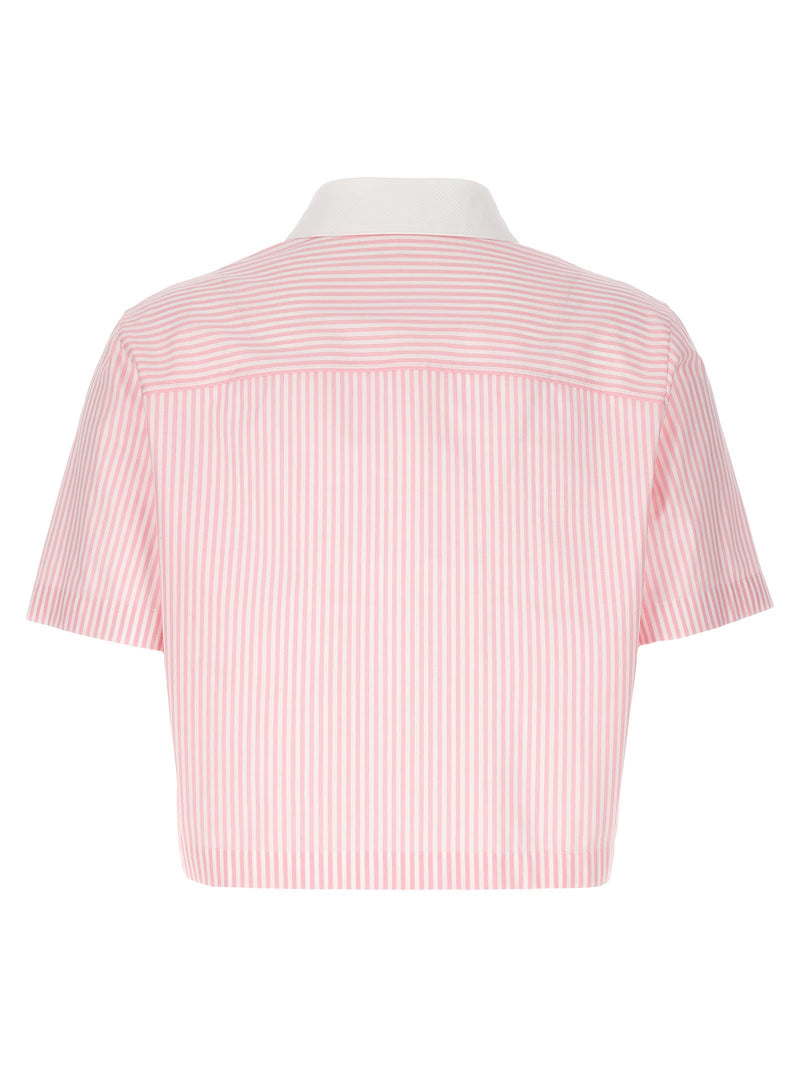 Versace Striped Cropped Shirt - Women