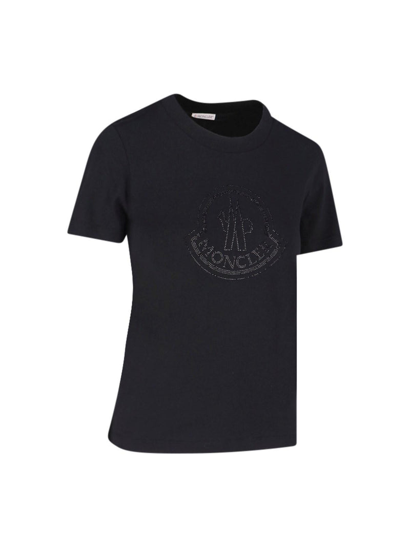 Moncler Crystal Logo T-shirt - Women - Piano Luigi