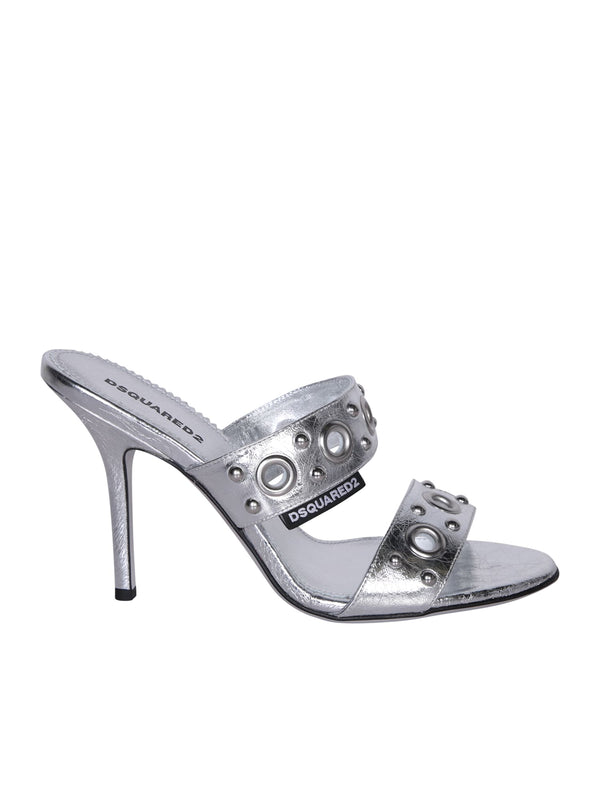 Dsquared2 Gothic Silver Sandals - Women