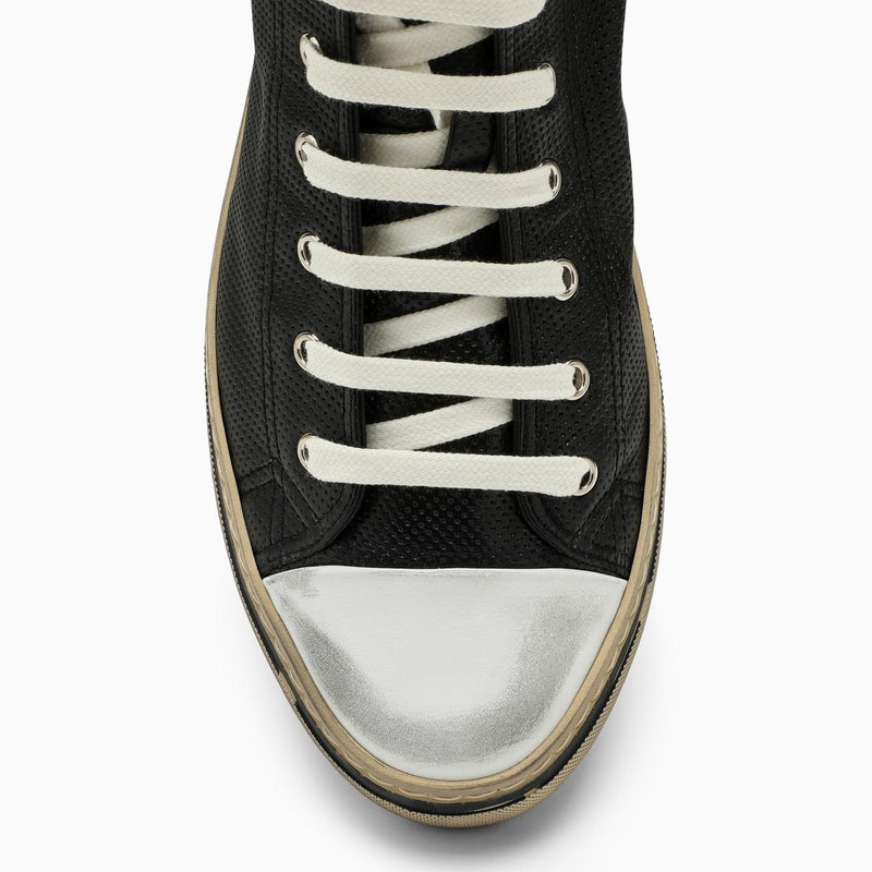 Saint Laurent Black Leather High Trainer - Men