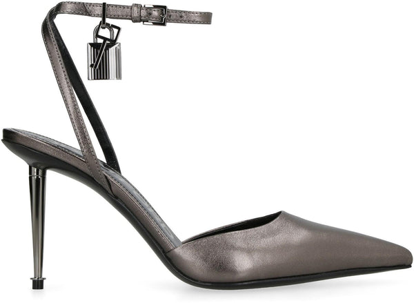 Tom Ford Padlock Leather Slingback Pumps - Women - Piano Luigi