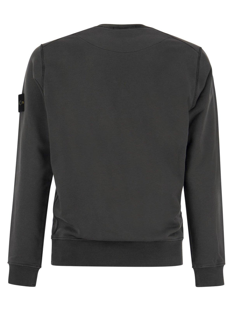 Stone Island Crewneck Logo Patch Sweatshirt - Men