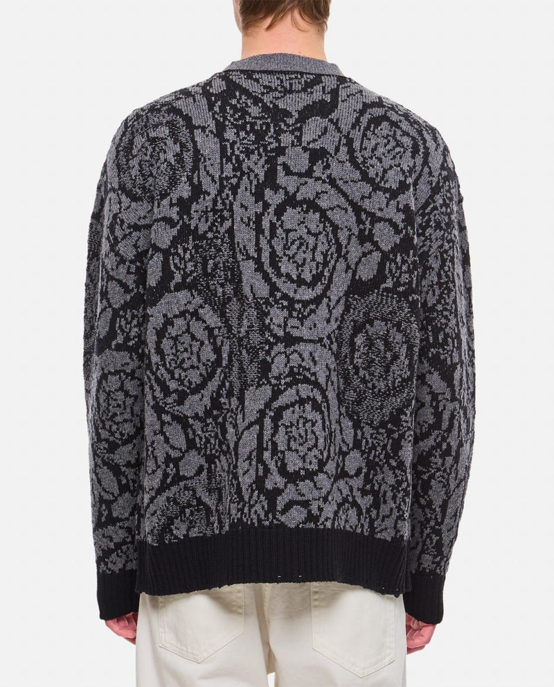 Versace Barocco Knit Sweater - Men - Piano Luigi