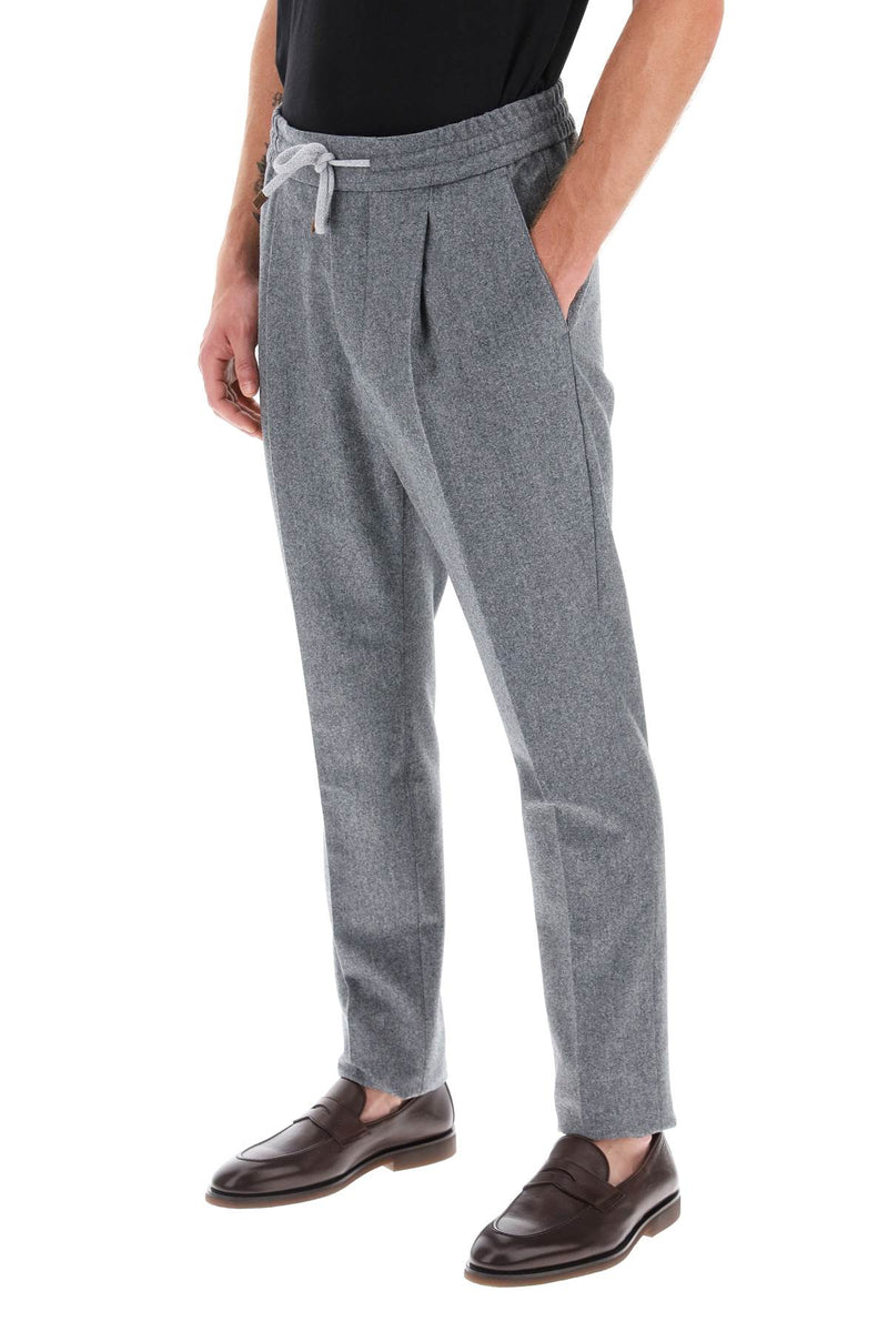 Brunello Cucinelli Trousers With Coulisse - Men