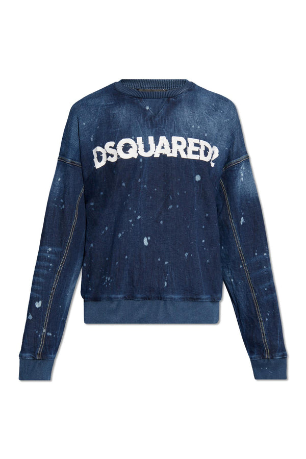 Dsquared2 Denim Sweatshirt With Logo - Men
