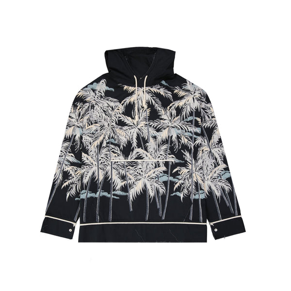 Palm Angels Hooded Printed Shirt - Men