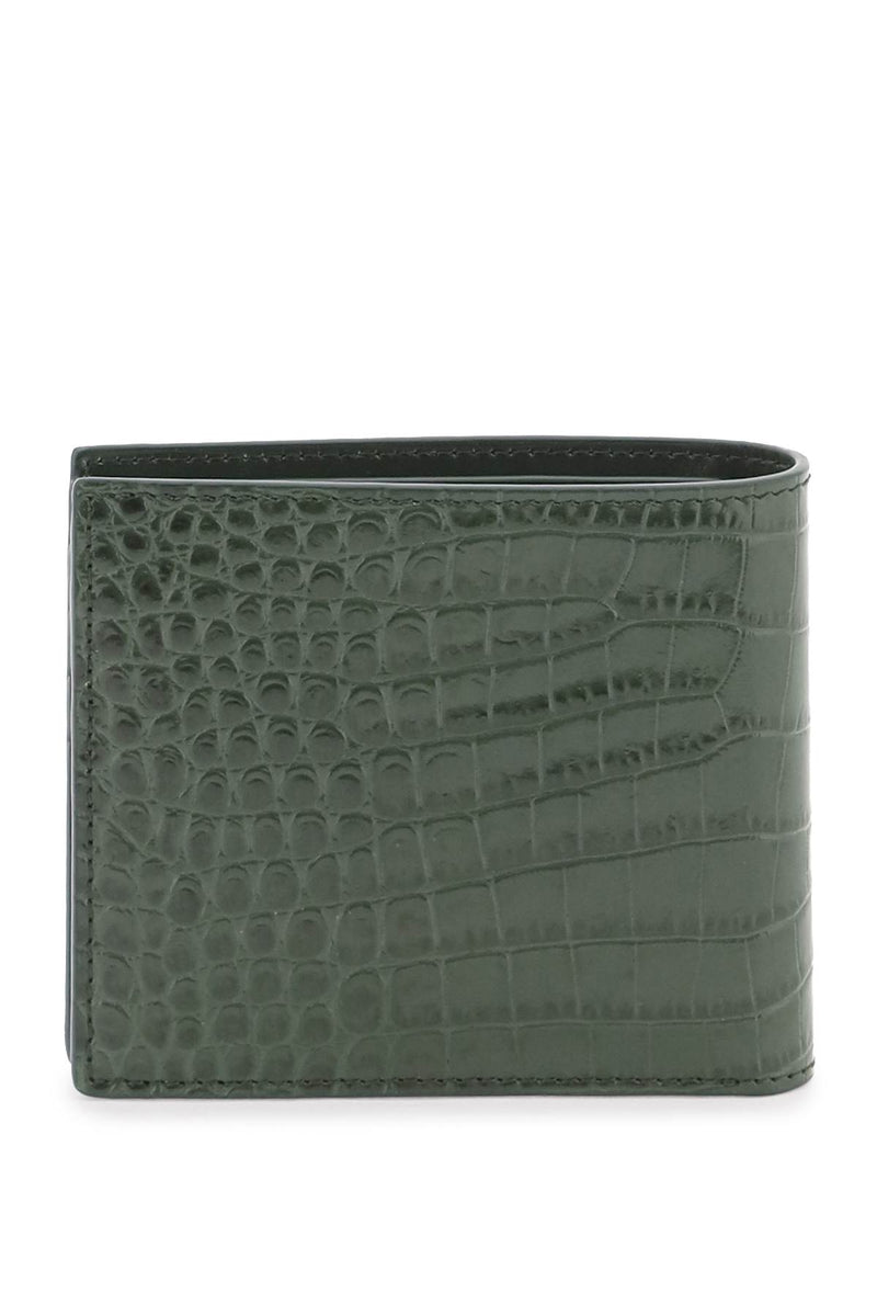 Tom Ford Croco-embossed Leather Bifold Wallet - Men