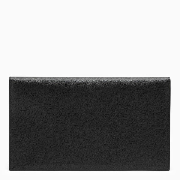 Saint Laurent Black Leather Uptown Envelope - Women