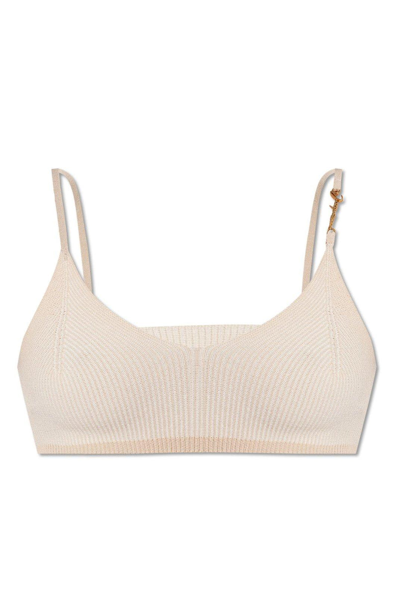 Jacquemus Le Bandeau Pralu Logo Plaque Bralette - Women