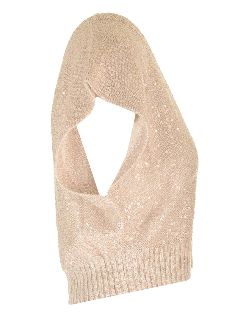 Brunello Cucinelli Knitted Vest With Sequins - Women