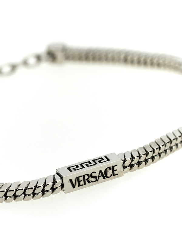 Versace Logo Metal Bracelet - Men