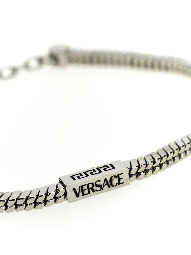 Versace Logo Metal Bracelet - Men