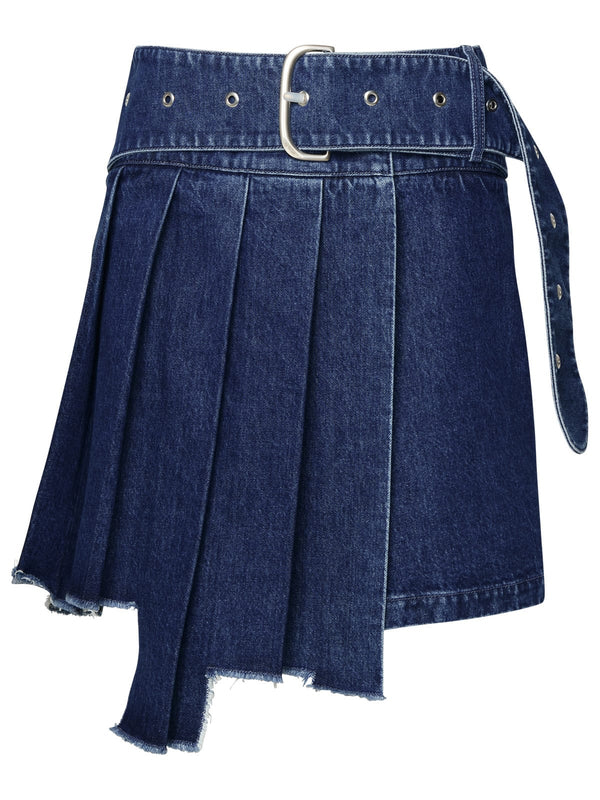 Off-White Blue Demin Skirt - Women