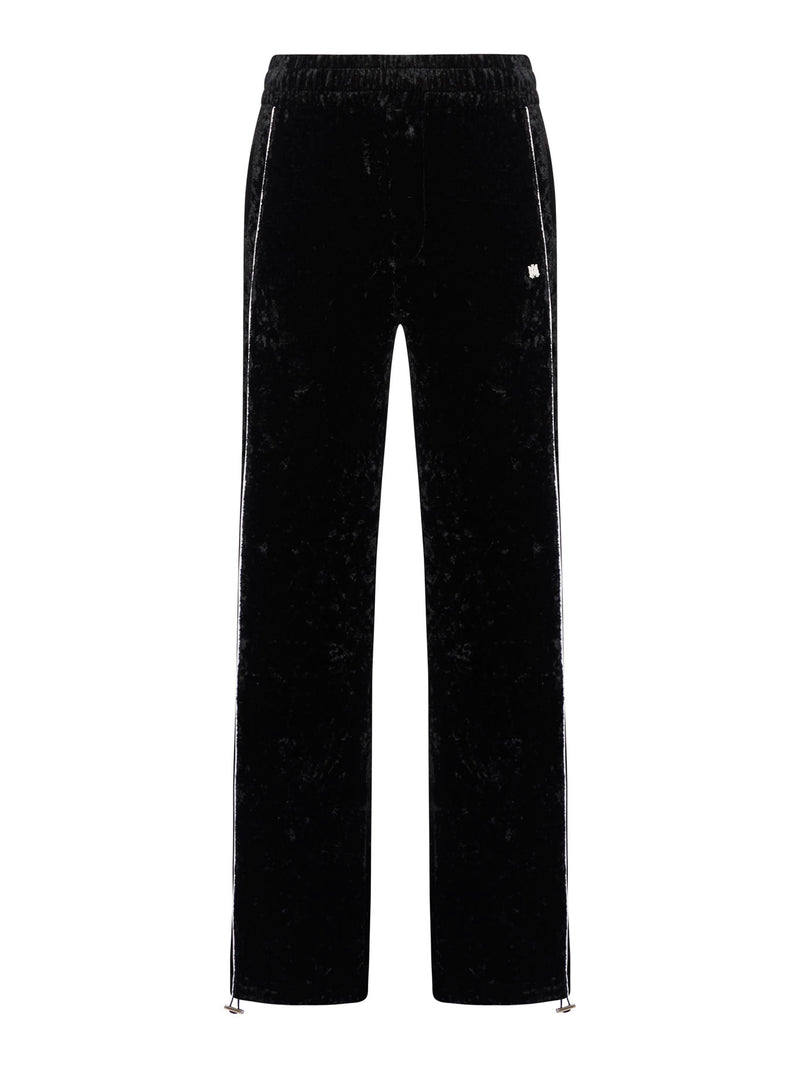 AMIRI Black Crushed Velvet Track Pant - Men