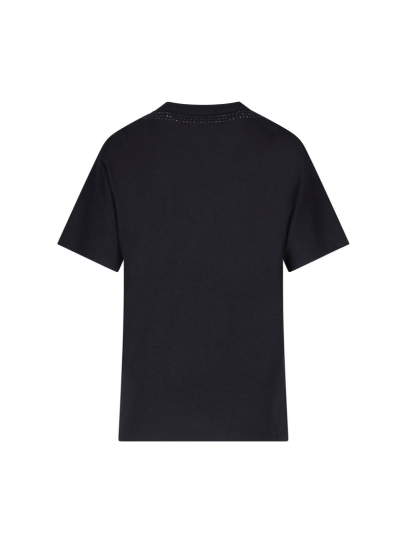 Moncler Crystal Detail T-shirt - Women - Piano Luigi