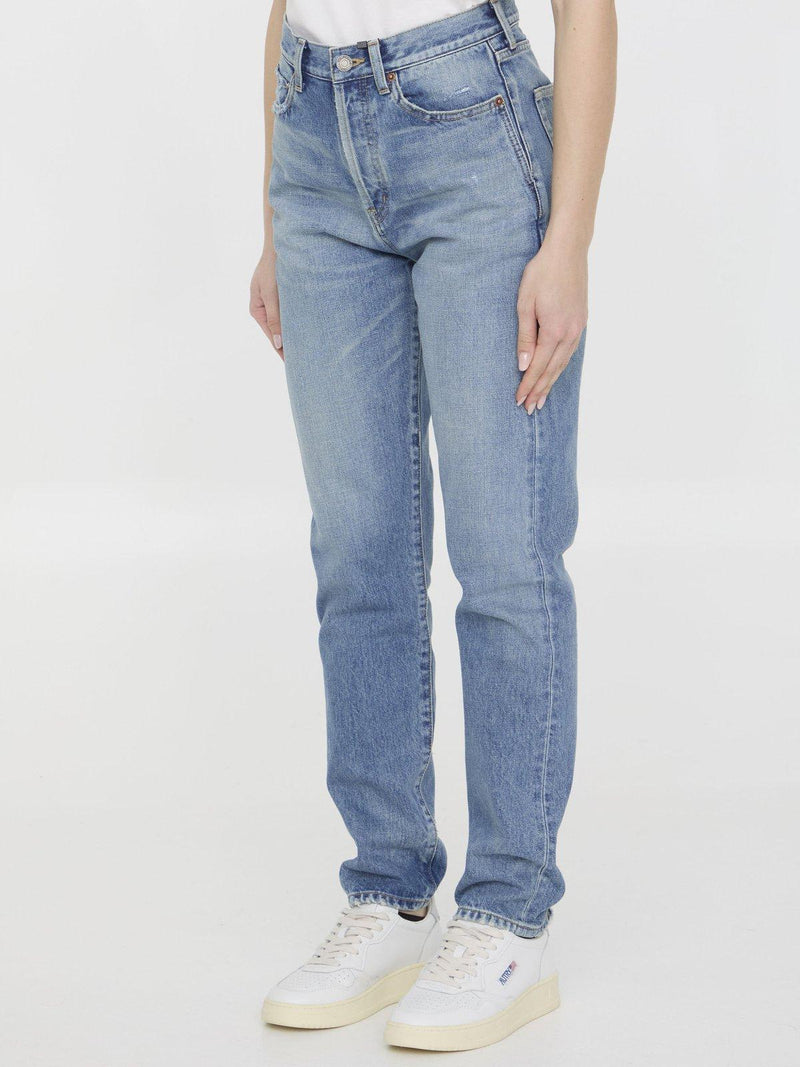 Saint Laurent Button Detailed Skinny Jeans - Women