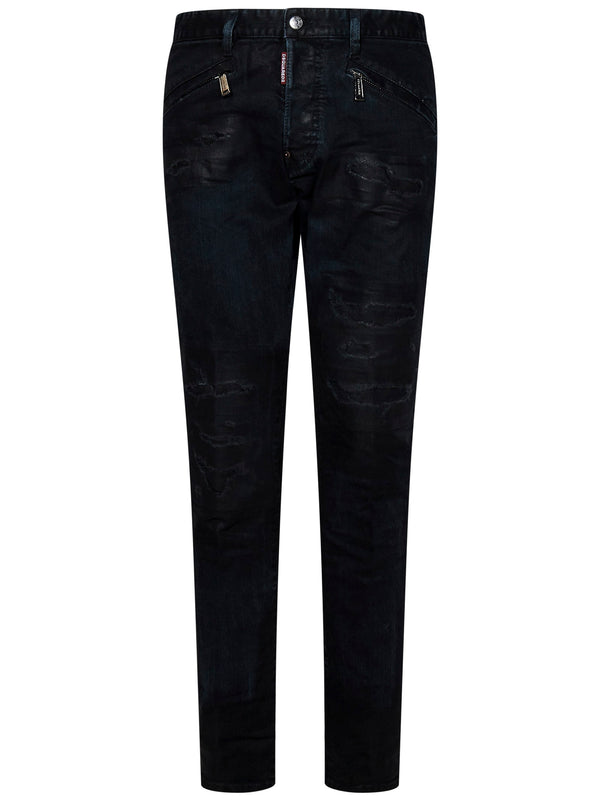 Dsquared2 Black Bull Ripped Wash Cool Guy Jeans - Men