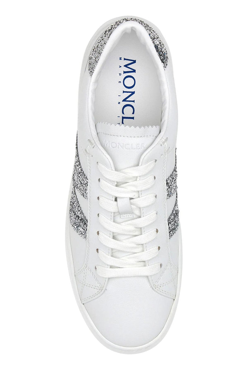 Moncler White Leather Monaco M Sneakers - Women