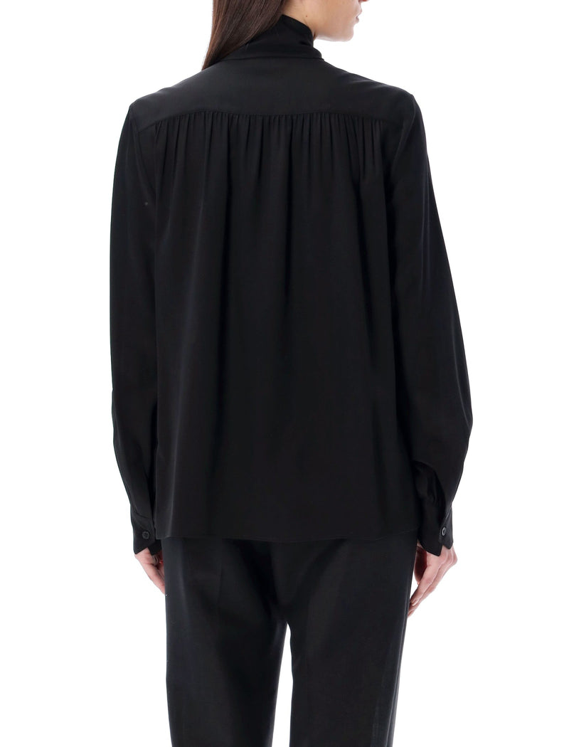 Saint Laurent Lavallière-neck Blouse - Women