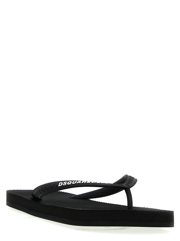 Dsquared2 Logo Thong Sandals - Men