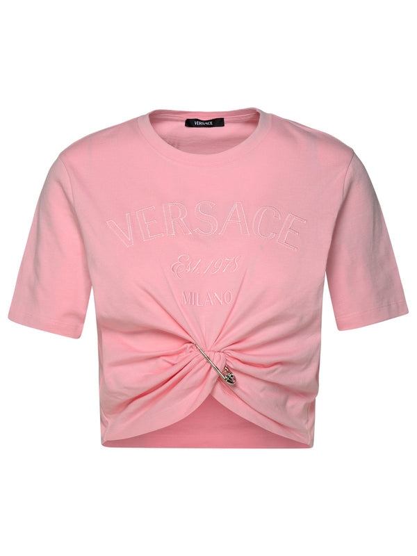 Versace Pink Cotton T-shirt - Women