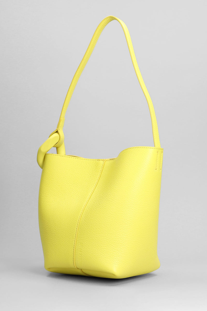 J.W. Anderson Corner Hand Bag In Yellow Leather - Women