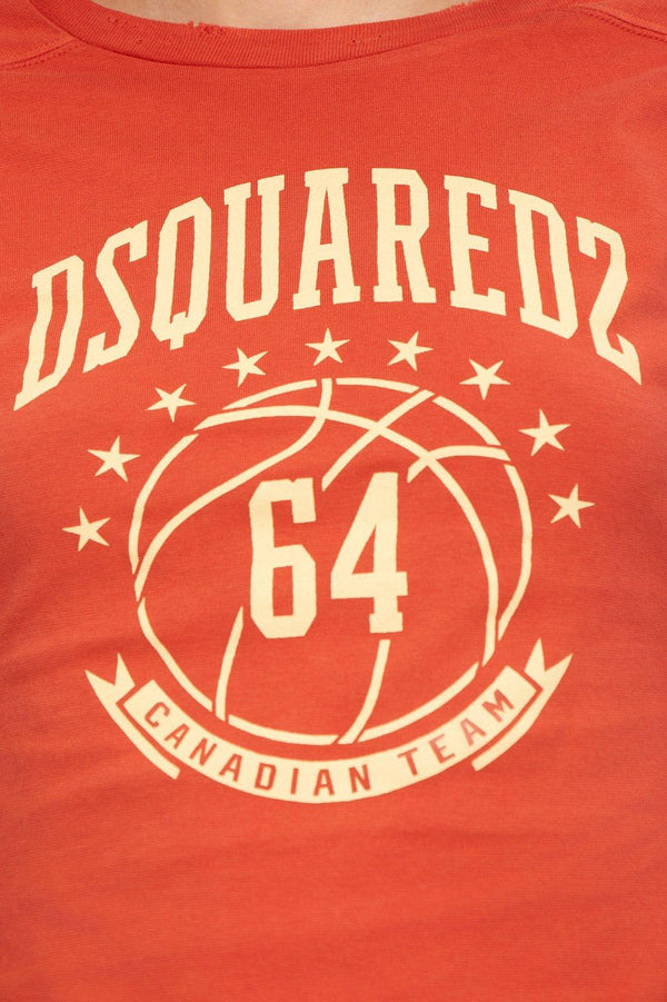Dsquared2 Logo Printed Long-sleeved T-shirt - Women