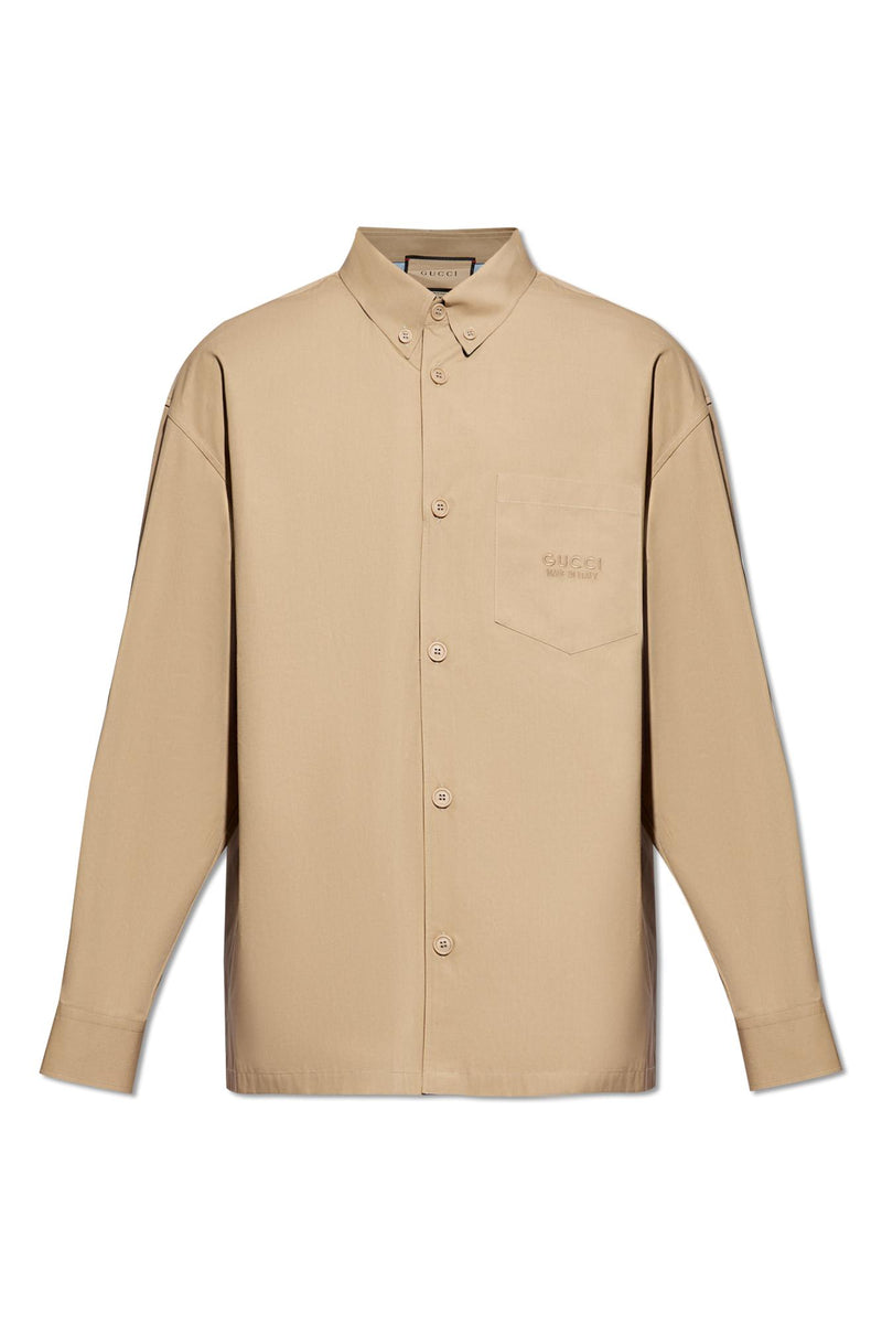 Gucci Cotton Shirt With Pocket - Men