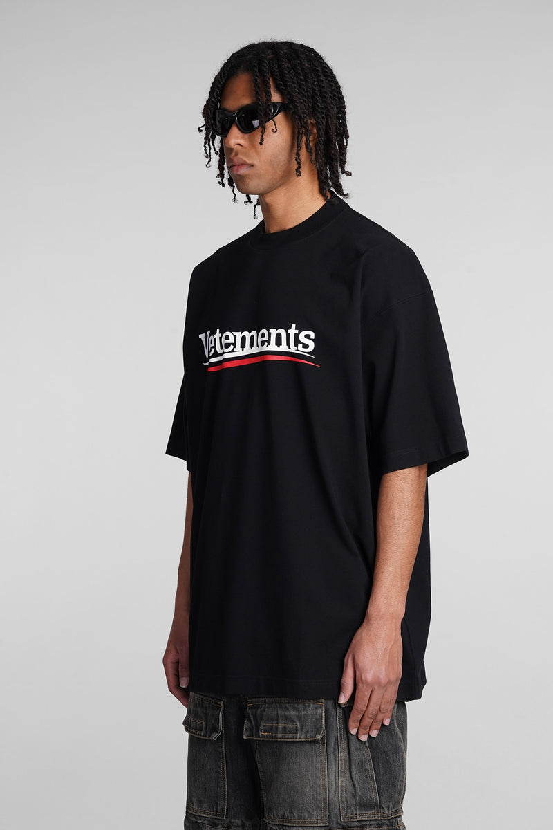 VETEMENTS T-shirt In Black Cotton - Men