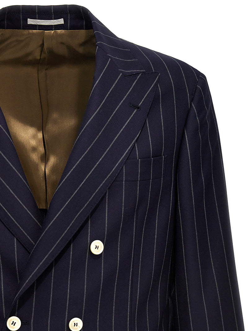 Brunello Cucinelli Double Breasted Wool Blazer Jacket - Men