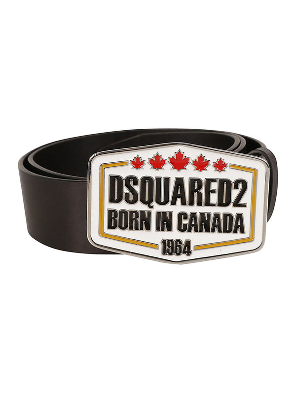 Dsquared2 1964 Logo Buckle Belt - Men