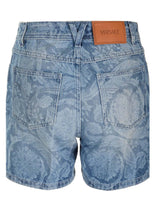 Versace Slim Fit Denim Shorts - Women