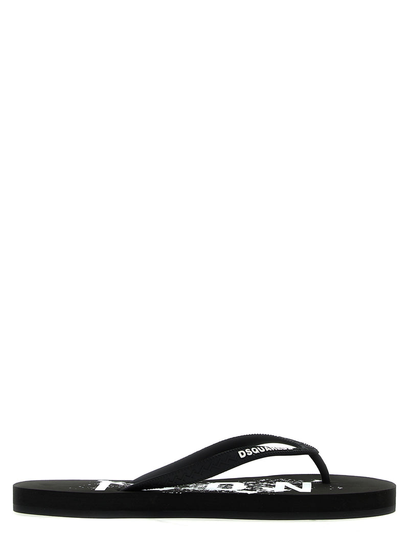 Dsquared2 Logo Thong Sandals - Men