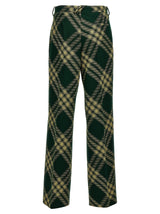 Burberry Check Wool Pants - Men