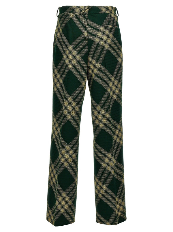 Burberry Check Wool Pants - Men - Piano Luigi