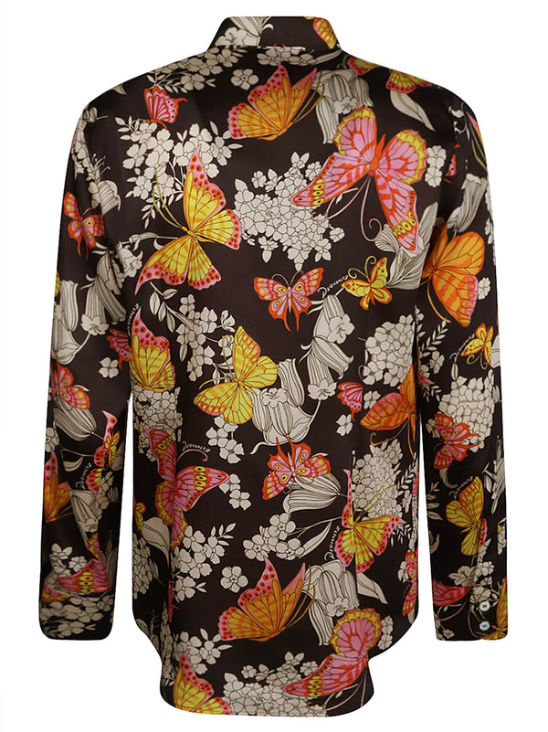 Dsquared2 Butterfly Print 70s Shirt - Men