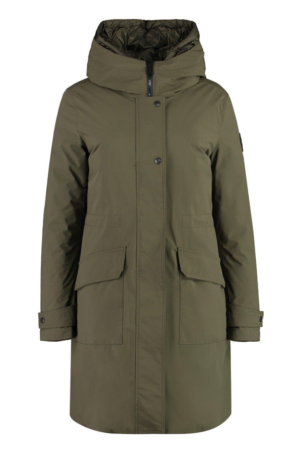 Woolrich Military Technical Fabric Parka With Internal Removable Down Jacket - Women - Piano Luigi