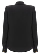 Balmain Logo Button Shirt - Women