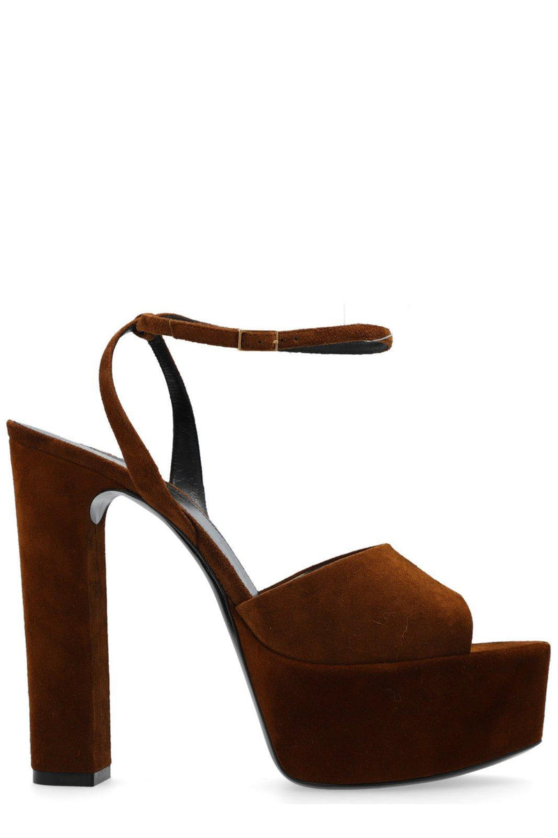 Saint Laurent Jodie Almond Toe Platform Sandals - Women - Piano Luigi