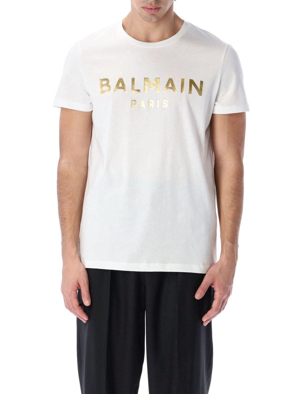 Balmain Logo Printed Crewneck T-shirt - Men