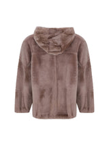 Brunello Cucinelli Shearling Reversible Parka With Shiny Trim - Women