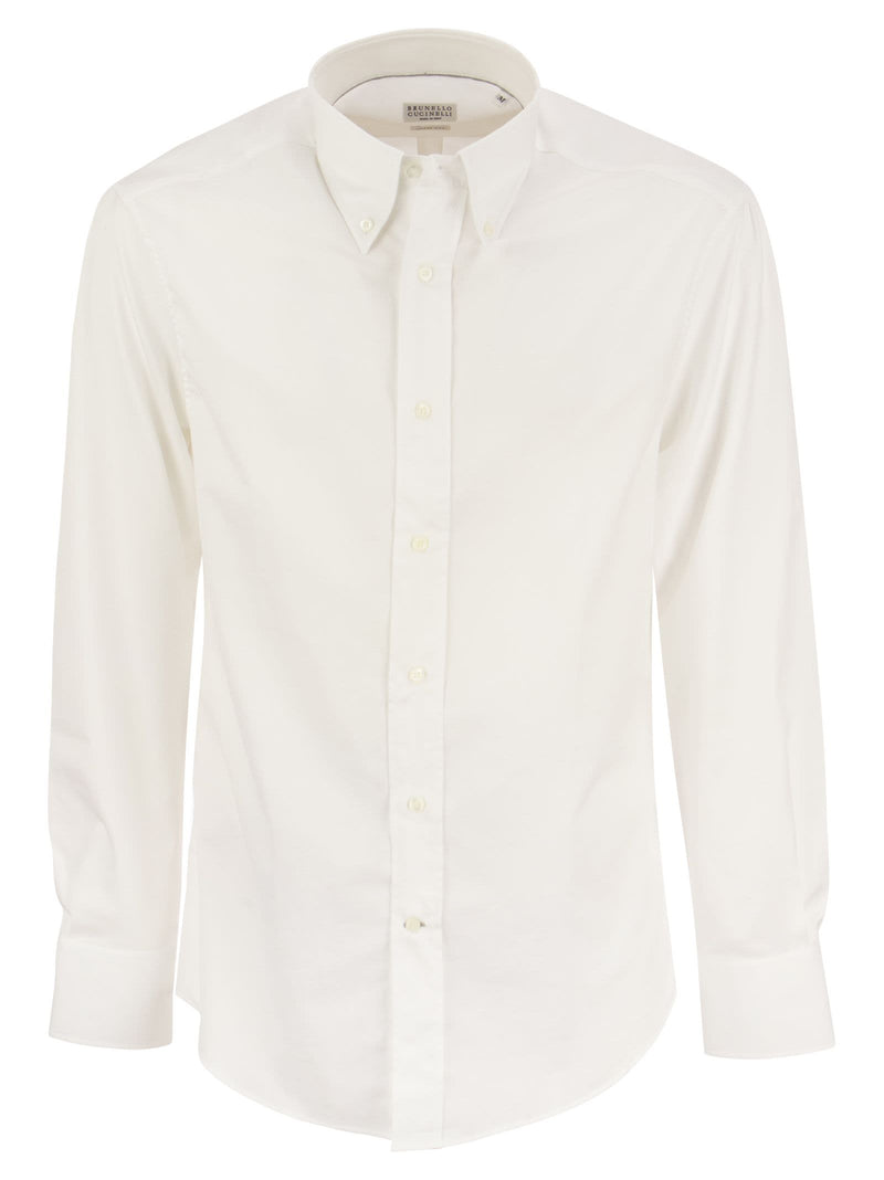 Brunello Cucinelli Twill Shirt Button Down - Men